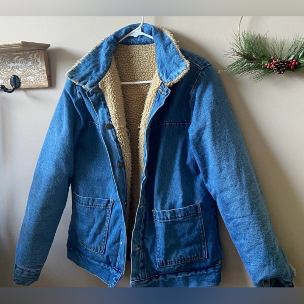 🐑👖Reversible Denim/Sherpa Jacket